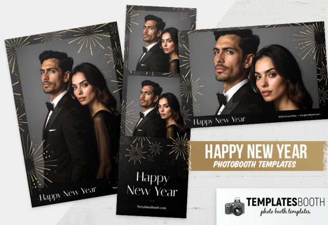 Happy New Year Photo Booth Template