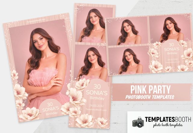 Pink Party Photo Booth Template - TemplatesBooth
