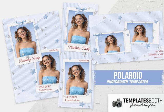 Polaroid Birthday Party Photo Booth Template